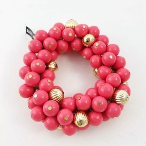 Coral? - Vintage Lucite Stretchy Bracelet  - 70s
